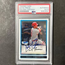 2009 Topps Bowman Chrome #BCP38 David Freese Signed Card PSA Slabbed Auto Cardin - $89.99