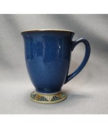 Denby-Langley Boston Spa Blue Mosaic Footed Coffee Mug 8 oz Cup Vintage ... - £23.36 GBP