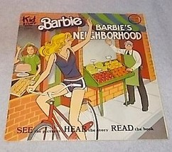 Barbie Barbies Neighborhood See Hear Read Book 1981 Mattel Kid Stuff 963 - £6.35 GBP