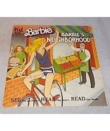 Barbie Barbies Neighborhood See Hear Read Book 1981 Mattel Kid Stuff 963 - $10.79 CAD
