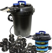 10000L koi Pond Pressurized Bio Filter &amp; UV  Sterilizer 4000G Filtration System - £108.20 GBP