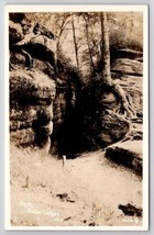 Garrettsville OH Ohio The Park Nelson Ledges RPPC Real Photo Postcard F46 - £15.73 GBP