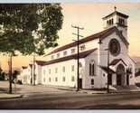 Metodista Chiesa Santa Barbara Ca Unp Mano Colorato Fototipia Cartolina K12 - $14.32