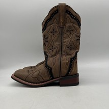 Laredo Honey Bouqet 5844 Womens Brown Leather Pull On Western Boots Size 7.5 M - £39.68 GBP