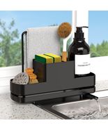 FUNKYLEE Kitchen Sink Sponge Holder Caddy with Brush Holder &amp; Soap Dispe... - $80.12 MXN