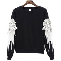 3D Wing Pollover Sweatshirt  Hoodies Sudadera Fleece Black Blue White Fashion Ca - £90.43 GBP