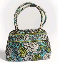 Vera Bradley Island Blooms Purse Hand Bag Tote Quilted Cotton  Bag 14&quot;  - $314.14 MXN