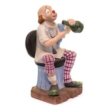 Vintage The Toscany Collection Doctor Clown Drinking Wine Porcelain Figurine  - £15.80 GBP