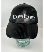 BEBE Womens Faux-Leather Strap Back Adjustable Hat Cap, Blk - Big Logo B... - $726.74 MXN