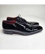 Magnanni Cruz II 2 Black Patent Leather Lace Up Dress Oxford Shoes Size 8 - $296.95