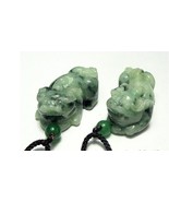 Free Shipping -  good luck Natural dark Green jade Carved &#39;&#39; Pi Yao &#39;&#39; A... - $30.00