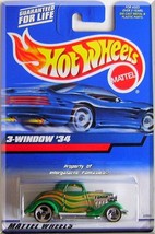 Hot Wheels - 3-Window &#39;34: 2000 Mainline Series #132 *Green Edition* - £3.13 GBP