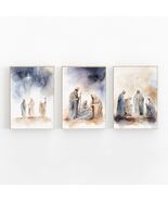 KERAXL Jesus Canvas Wall Art Christian Religious Decor 8x12in Set of 3 - $330.31 MXN KERAXL Jesus Canvas Wall Art Christian Religious Decor 8x12in Set of 3 - $330.31 MXN