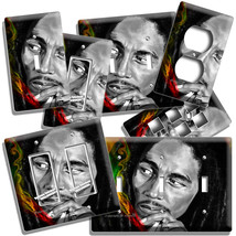 Bob Marley Rastaman Lightswitch Outlet Wall Plate Reggae Music Studio Decoration - £13.34 GBP+