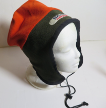 Vtg Nautica Competition Orange Green Fleece Winter Beanie Slouch Bucket ... - $47.46