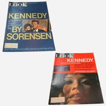John F Kennedy Look Magazine August 1965 Sorensen Series Part 1 &amp; 2, w/ ... - $24.99