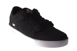 Supra Kids Boys Youth Black White Canvas Vaider LC Low Skateboard Shoes ... - $42.88