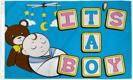 It&#39;s A Boy Happy Birthday Celebration Baby Infant 3X5 Flag Rough Tex® 68... - £14.85 GBP