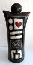 1980s Barbara Hertel Ceramic Spirit People Raku 12&quot;  Studio Pottery  - £131.61 GBP