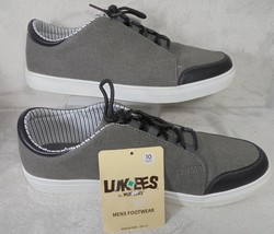 LUKEES by MUK LUKS Men&#39;s 10 Cruise Glide Sneaker Black Grey New with Defects - £15.38 GBP