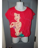 Disney The Little Mermaid Princess Ariel Shirt Top High Short Sleeve Siz... - £14.36 GBP