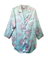 Me 2 By Miss Elaine Vintage 90’s Light Blue Floral Long Sleeve Night Shi... - €26,12 EUR