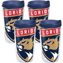 Tervis NHL Florida Panthers Colossal 16 oz. Tumbler W/ Lid 4 Pack Hockey New - £36.18 GBP