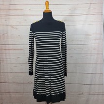Kate Spade Broome Street Striped White Black Sweater Long Sleeve Dress Sz S NWT - £47.46 GBP