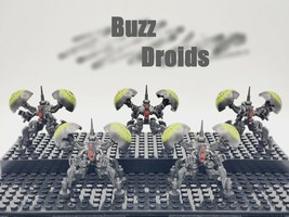5pcs/set Star Wars Clone Wars Buzz Droids Custom Build Minifigures Toys - £23.14 GBP