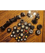 Lot Of Various Vintage Lego Wheels And Wheel Sets 35 Pieces In All - $10.87