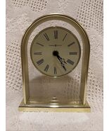Howard Miller Desk Mantle Clock  Model 613-118A Gold Finish Quartz Working - $48.88 CAD