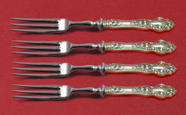 Violet by Wallace Sterling Silver Fruit Fork Set 4-Piece HHWS 6&quot; Custom ... - $276.21