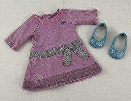 American Girl 18&quot; Doll Truly Me Lilac Dress &amp; Shoes Meet Outfit - $11.30