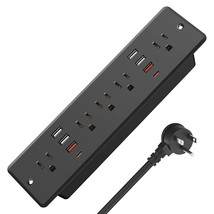 13 In 1 Recessed Power Strip Flat Plug, Fast Charging Furniture Outlet W... - £68.93 GBP