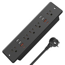 13 In 1 Recessed Power Strip Flat Plug, Fast Charging Furniture Outlet W... - £69.44 GBP