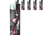 Bad Girl Pin Up D15 Lighters Set of 5 Electronic Refillable Butane  - $15.79