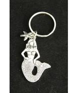 Mermaid Lead Free Pewter Keychain Purse Charm Made in Canada NWT - £11.03 GBP