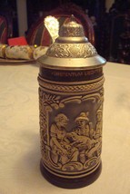Gertz Furstentum Liechtenstein beer covered stein men at table after hun... - $1,014.43 MXN