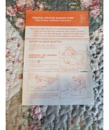 Gen Motors Washer Pump **Installation Instructions Only** 11/92 - $3.95