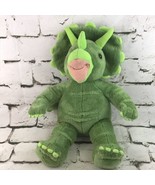 Build A Bear Dinosaur Plush Green Triceratops Stuffed Animal Toy BABW  - £15.52 GBP