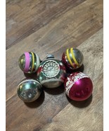 Vintage Shiny Brite USA Stenciled Stars Striped Ball Mercury Glass Ornament - $604.41 MXN