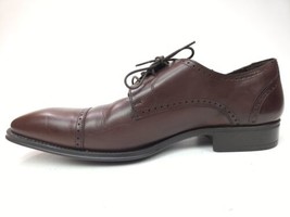 MEZLAN Mens Dress Shoes Brown Leather Lace Up Brogue Cap Toe Oxfords Siz... - $79.15