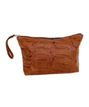 Textured Pouch, Original Small Leather Bag, Wristlet Bags, Clutch Pouch,... - $42.74