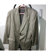 Sartoriale Gray Check Handmade Italian Blazer 44R Tweed Wool, Stylish Ja... - $128.69