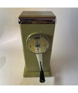 Vtg Rival Ice-O-Mat Ice Crusher Green &amp; Chrome 1950s Hand Crank with Wal... - $19.99