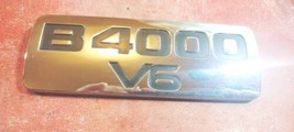 Mazda B4000 V6 fender emblem badge decal logo chrome OEM Genuine Original Stock - £10.95 GBP