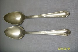 Marianne Silver Plate USA Qty 2 Spoons Pattern MR11 - $7.95