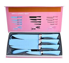 6 PCS Kitchen Knife Set–Extra Sharp Stainless Steel Chef &amp; Paring Knife - $23.66+