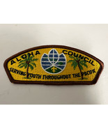 Vintage Rare Aloha Hawaii Council Fully Embroidered Plastic Back BSA CSP... - €4,15 EUR