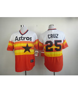 Astros #25 Jose Cruz Jersey Old Style Uniform Tequila Sunrise - €39,08 EUR